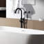 Robinet de baignoire autoportant avec douche à main - Métal, noir mat, Grand ajout de salle de bain