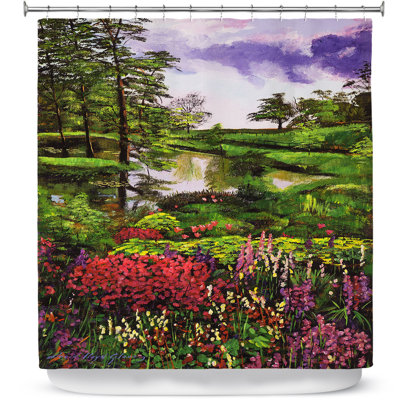 Rideau de douche simple lakeside jardin