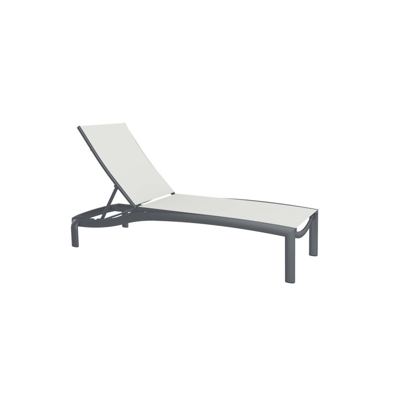 Kor Outdoor Chaise Lounge, Graphite, Bogota