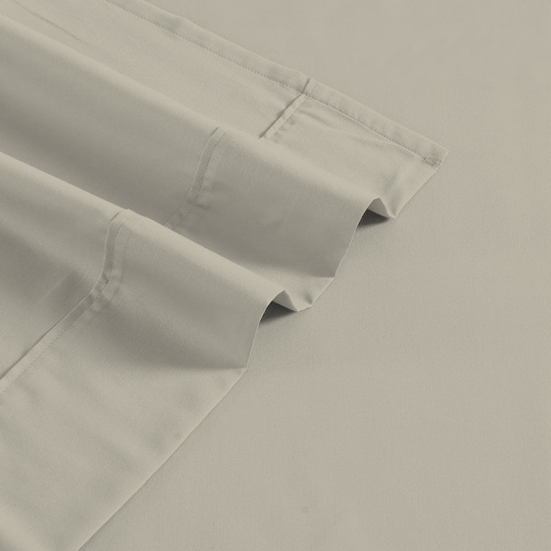 Ultimate Percale 100% Cotton Cool & Crisp Sheet Set, King Sheet Set with 2 Pillowcases, Tan