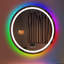 Miroir de salle de bain rond 32 pouces à DEL Bluetooth réglable et réglable