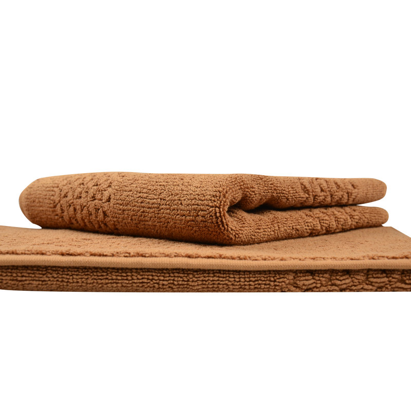 Depue Turkish Cotton Bath Rug, Light Brown