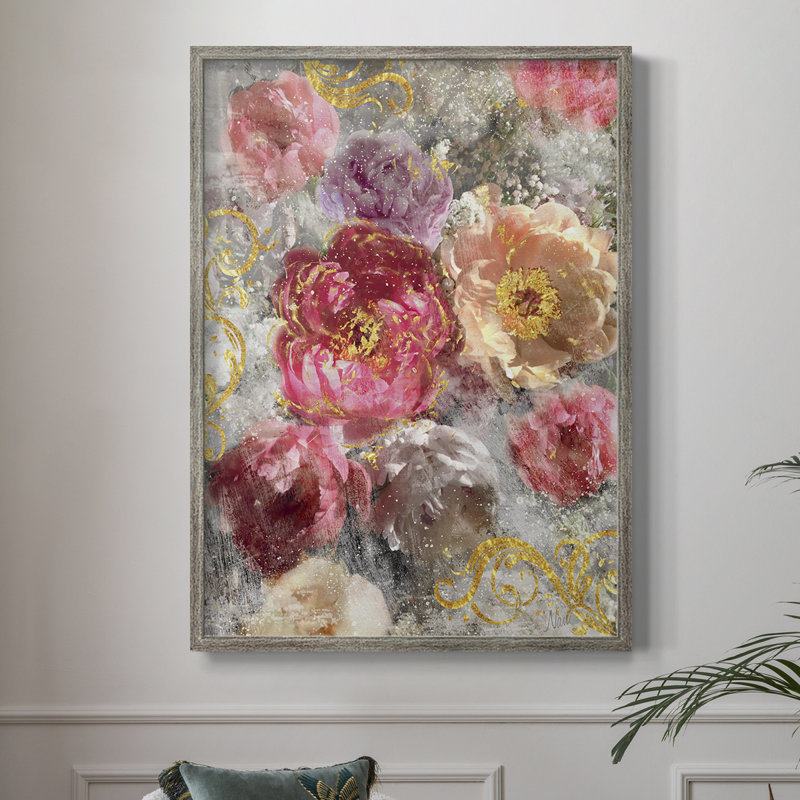 «Roses Everlast II», reproduction encadrée - bois massif, H 11 po x l 9 po
