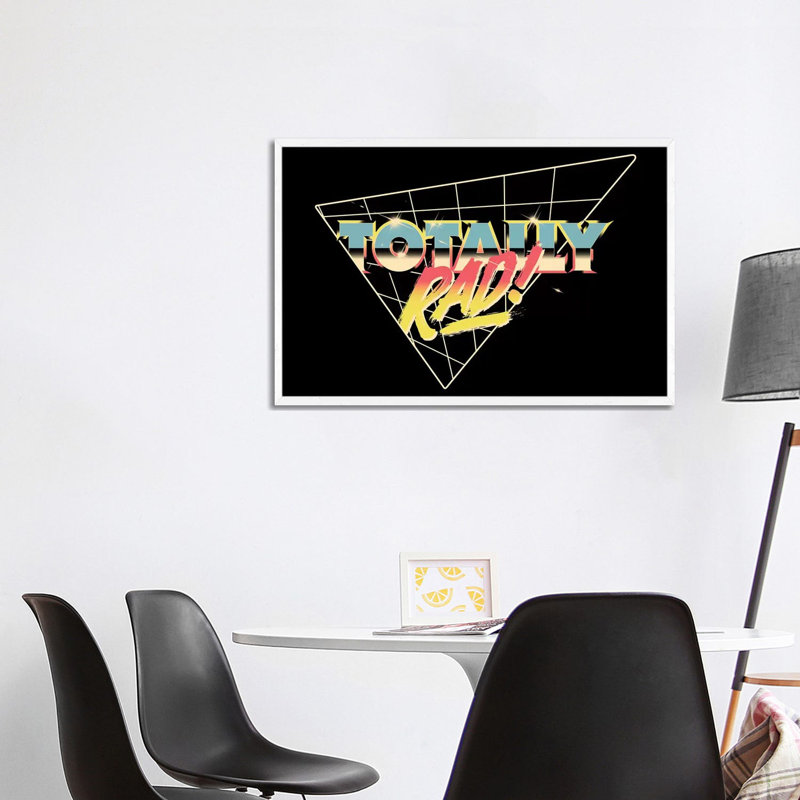 Totally Rad by Mathiole - Print on Canvas, 101.6 cm H x 66.04 cm W, White Framed