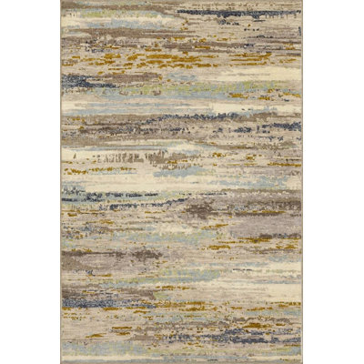 Woven Washable Carpet In Wicker Tones Troyanek