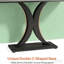 Console compacte, table de vestibule de style industriel moderne, table de canapé robuste