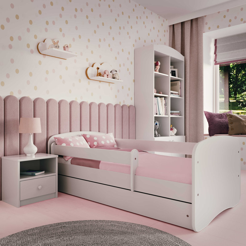 Cicero Convertible Toddler Bed and Mattress by Zipcode Design, White, Toddler (70 x 140cm)