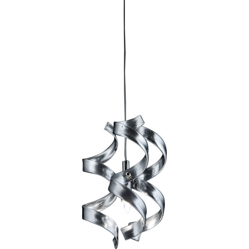 Astro 1 - Light Option Unique/Statement Pendant, Silver Leaf, Chrome