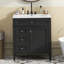 Meuble-lavabo de 30 po avec lavabo supérieur, meuble-lavabo moderne avec 2 tiroirs et tiroir escamotable, meuble-lavabo simple-977535749-977535751-977535754