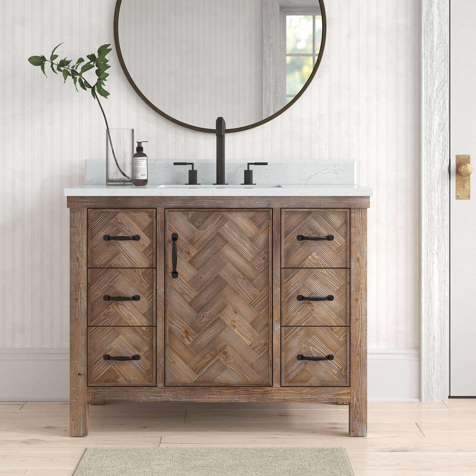 Javier 42" Single Bathroom Vanity, Antique Gray