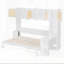 Lit escamotable avec bureau et armoires en rotin, lit mural peu encombrant pour le bureau personnel, idéal pour les espaces de vie multifonctionnels-283650949