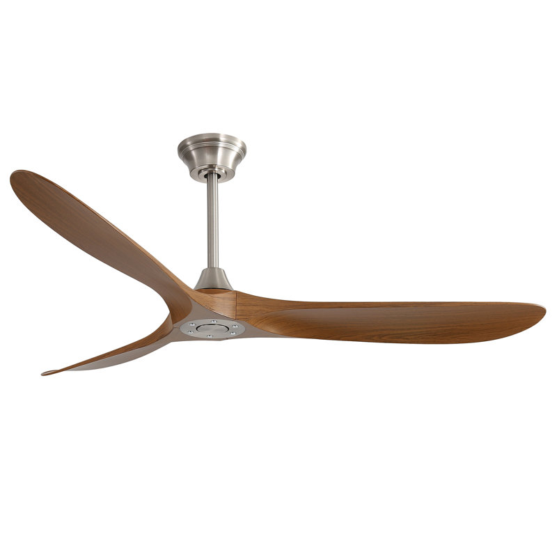 Ventilateur de plafond extérieur 60 pouces sans lumière 3 pales en ABS avec commande intelligente
