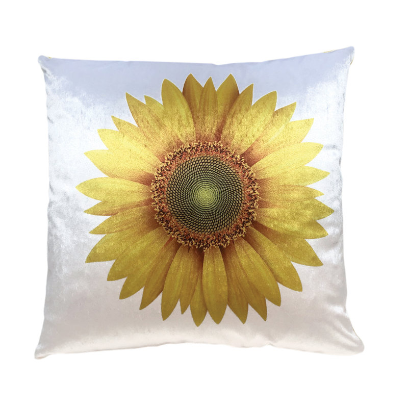 Floral Reversible Throw Pillow