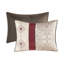  Chambre à coucher avec broderie - Coussins décoratifs rouges 7 pièces-117584397