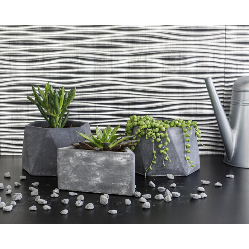 Panneau de dosseret WildLout Grout Tin (paquet de 30), Argent Crosshatch