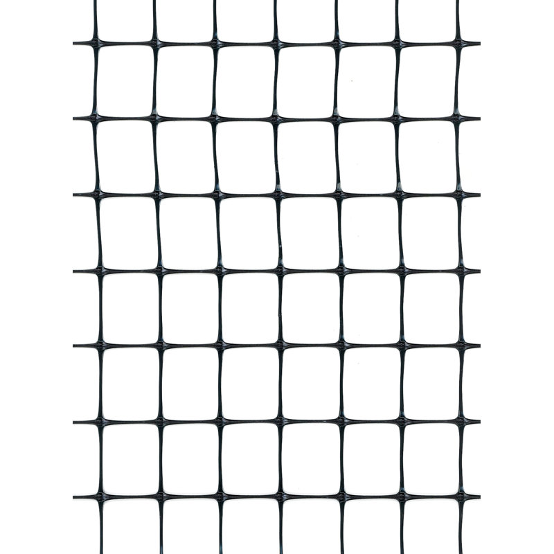 Black Plastic 7' x 100' Deer Fence with Quadrangular Mesh