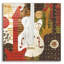 «Rock N Roll Guitars Brown» par Michael Mullan, art mural en verre acrylique-415426449