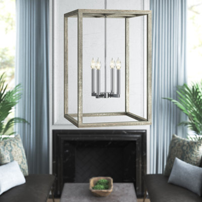 Lustre rectangulaire à 4 lumières Moffet Street