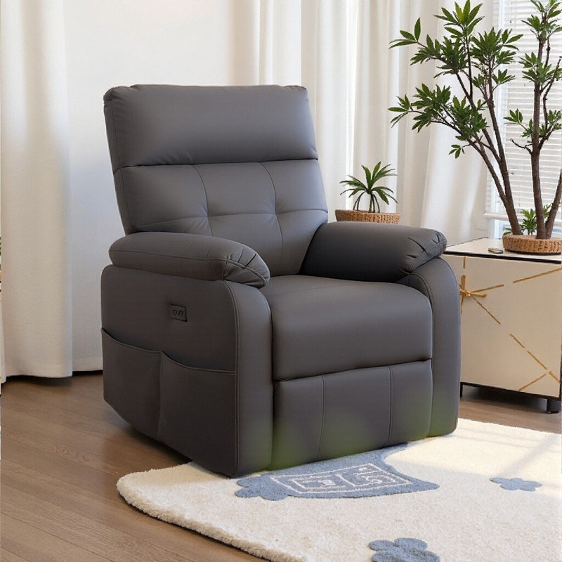 Fauteuil inclinable électrique de qualité supérieure sans gravité, Tissu gris