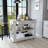 Kitchen Island 46 Inches, Two Drawers