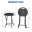 Chaise pliante avec poignée, tabouret pliable rond et robuste, pieds antidérapants, capacité de 600 lb, tabouret pliable de 18 po pour dortoir, cuisine, meuble-lavabo, église et extérieur-384139169