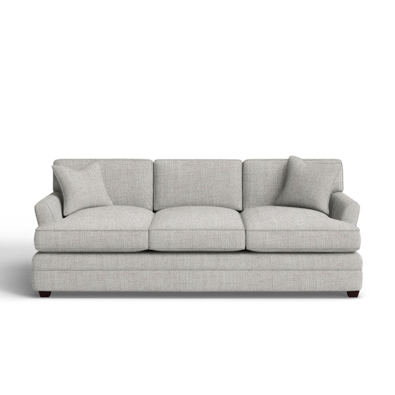Harriss Upholstered 91'' Sofa, Cast Silver Sunbrella®