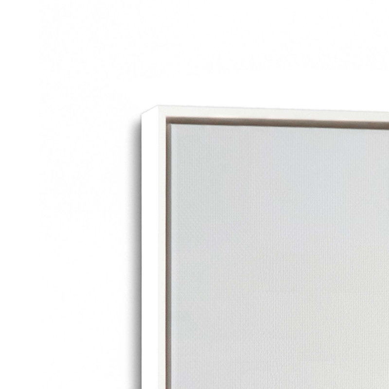 Ensemble de 2 aigue-marine sérénité, Cadre flottant blanc opaque, H 31 po x l 42 po