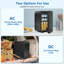 10L Mini Fridge with Glass Door, Portable Car Refrigerator with Cooler& Warmer, Countertop Mini Fridge with Handle-124758343