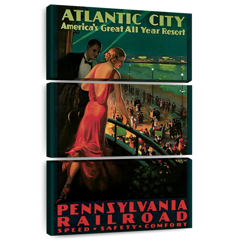 Senne Travel Rail Atlantic City, H 65 po x l 42 po