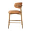 Tabouret de comptoir rembourré de 26 po avec structure en bois massif Murphey-34575697