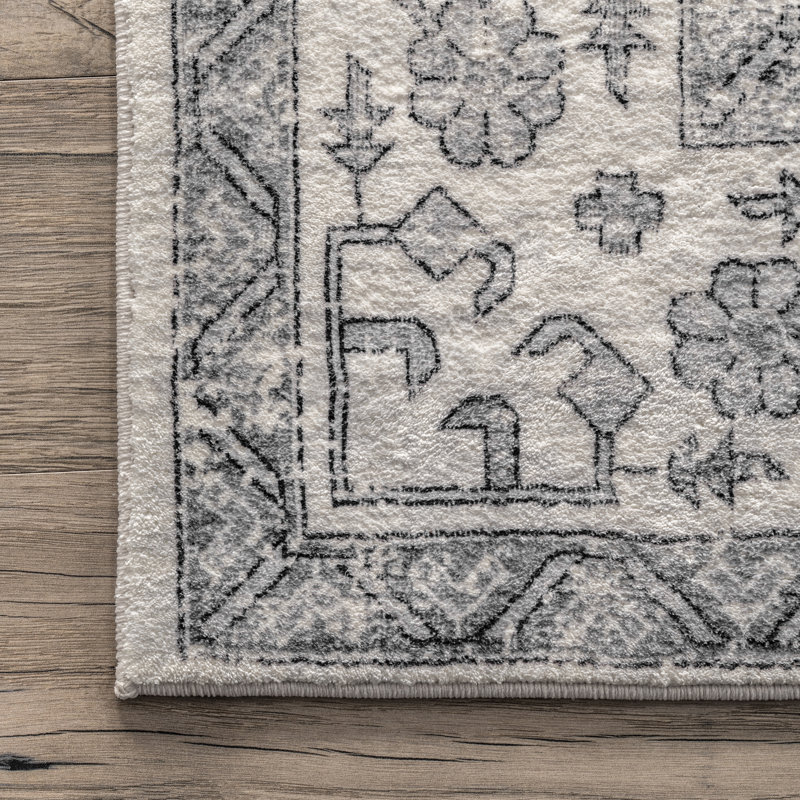 Tapis oriental pour salon, chambre, salle à manger et cuisine, Rectangle 6 pi x 9 pi