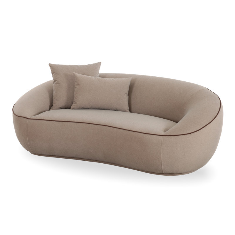 Causeuse en faux mohair Jenny