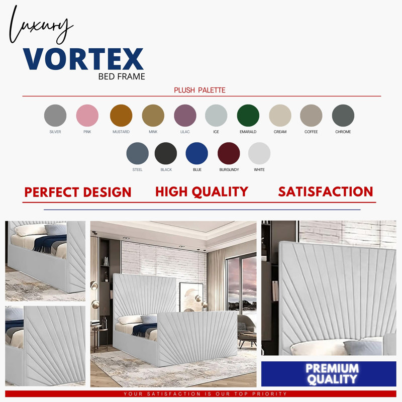 Buckingham Chesterfield Velvet Upholstered Bed Frame - Deep Button, Sprung Slats, Ice, Kingsize (5')