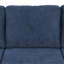 Canapé en chenille bleu marine 3 places