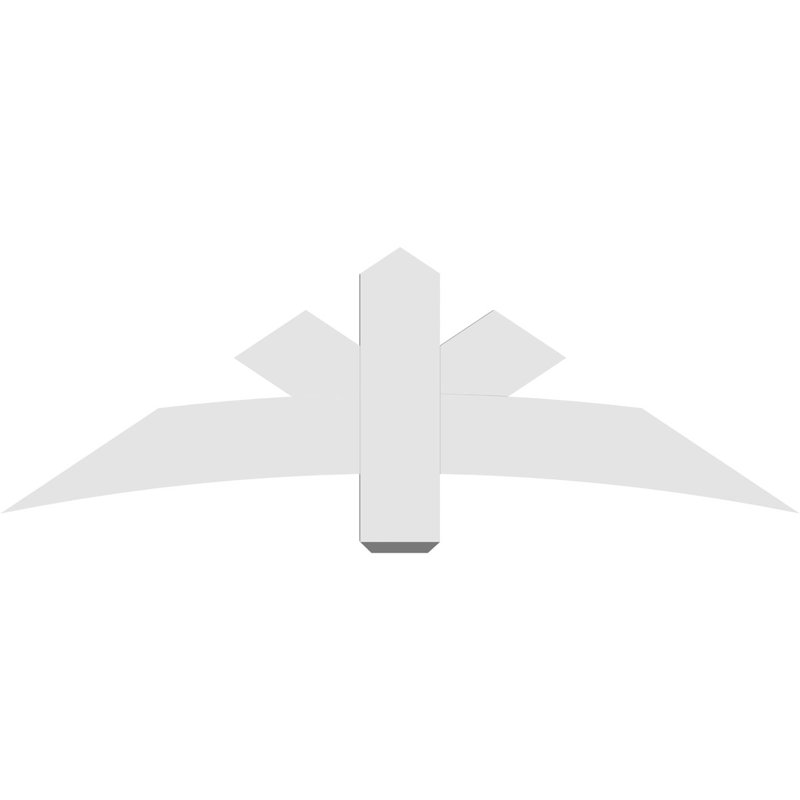 Support de pignon Alberta Alberta, H 20 po x l 60 po (pas: 8/12), P 2 po x F 6 po, PVC