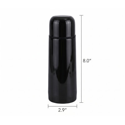 12 Oz Stainless Steel Vacuum Flask - Red, Black Or Brown