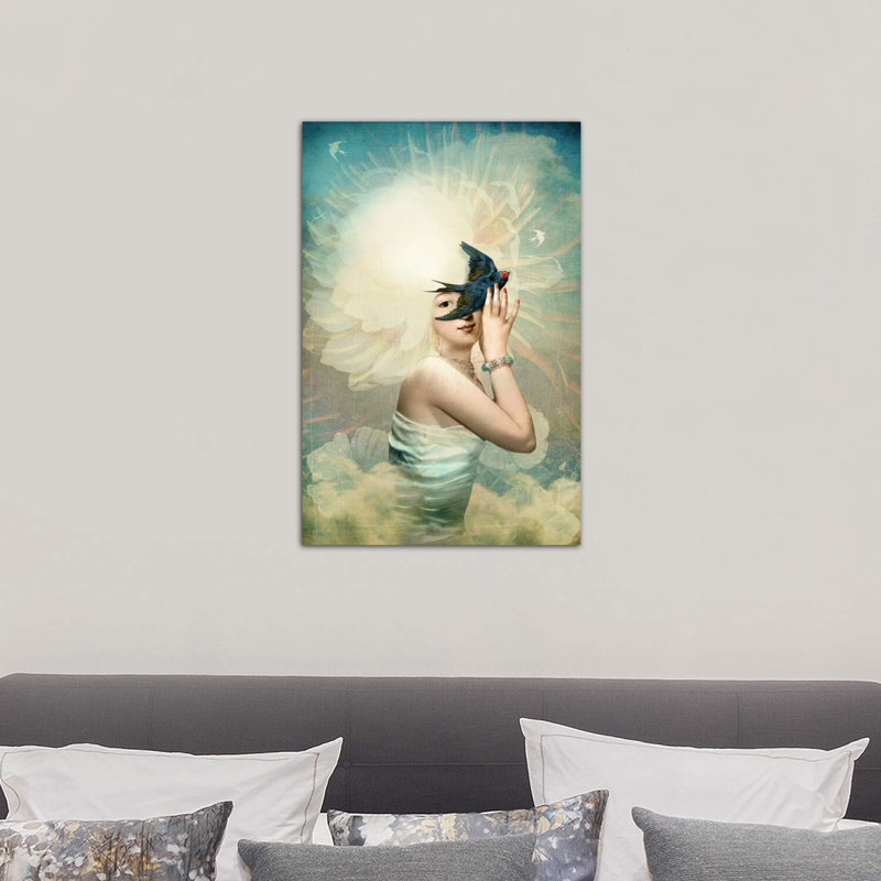 «The Sun» par Catrin Welz-Stein, H 26 po x l 18 po x P 1,5 po, Toile tendue
