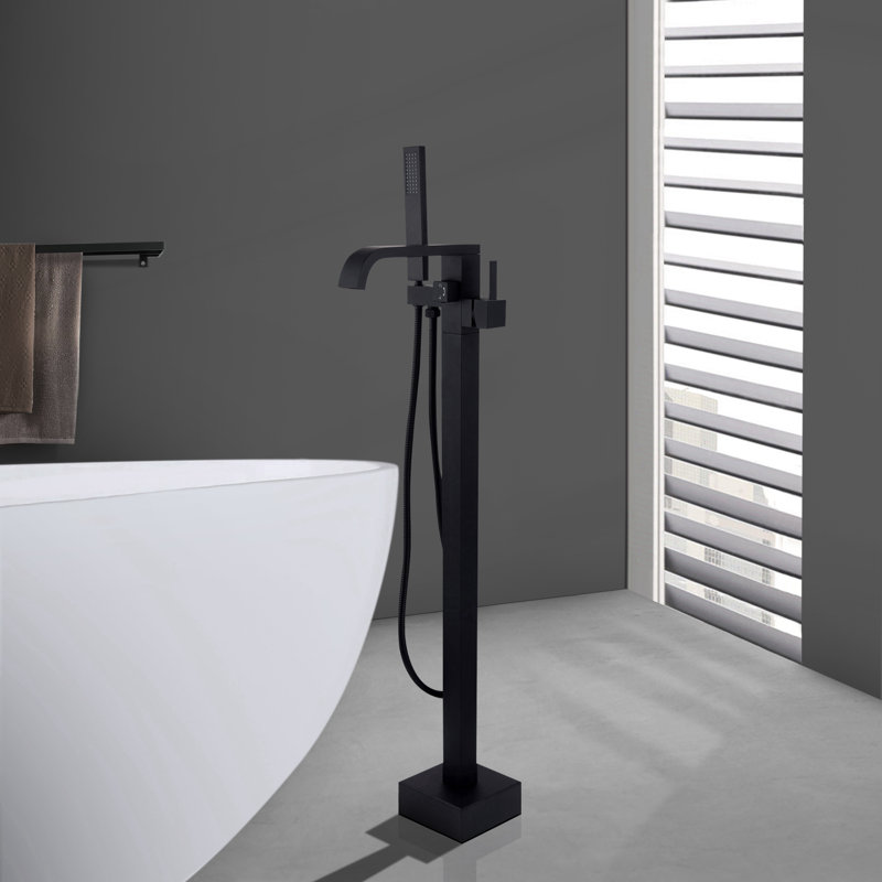 Freestanding Tub Filler, Matte Black