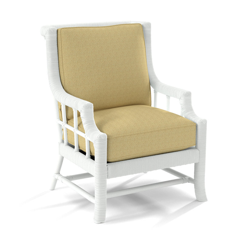 Lafayette Armchair, Frost White, White Performance Fabric; 0851-94