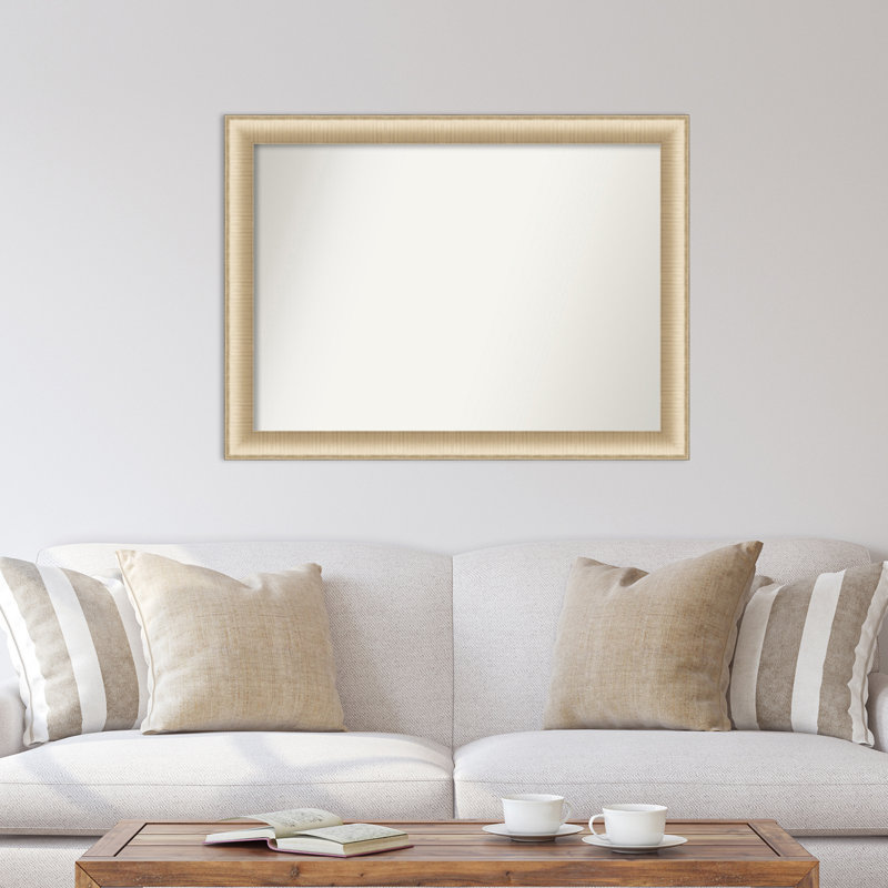 Miroir d'appoint mural en plastique brun, 31,75 po x 42,75 po