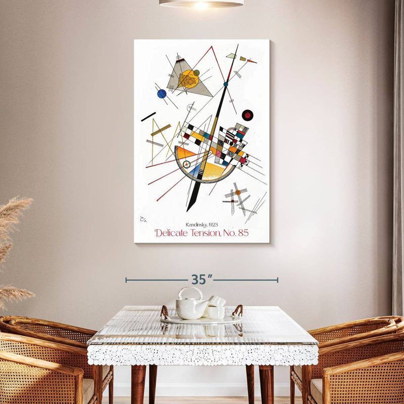 Affiche d'exposition Delicate Tension 85 Kandinsky, H 48 po x l 32 po