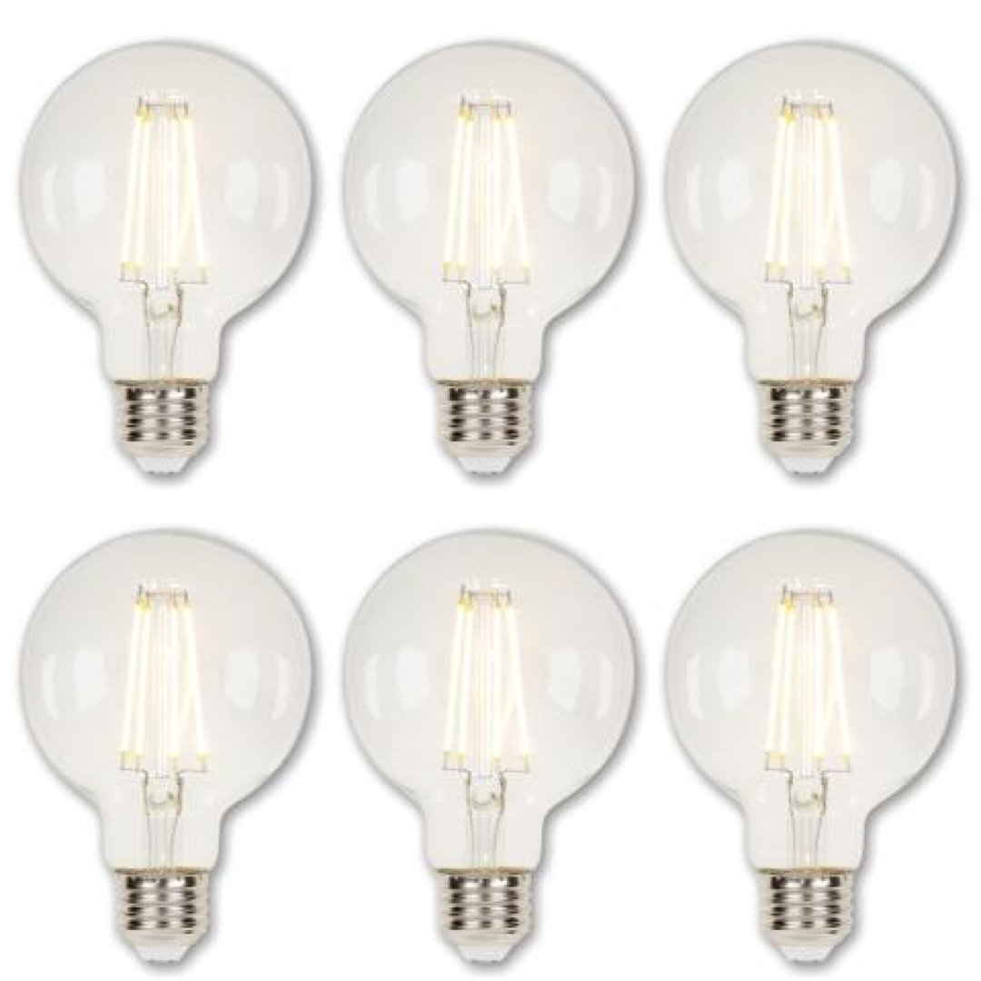 40 Watt Equivalent G25 E26/Medium (Standard) Dimmable 2700K LED Bulb (Set of 6) Westinghouse Lighting