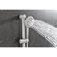 Système de douche avec pomme de douche, douche à main, barre coulissante, jets de corps, bras de douche, tuyau, garniture de valve et poignées à levier-118580297