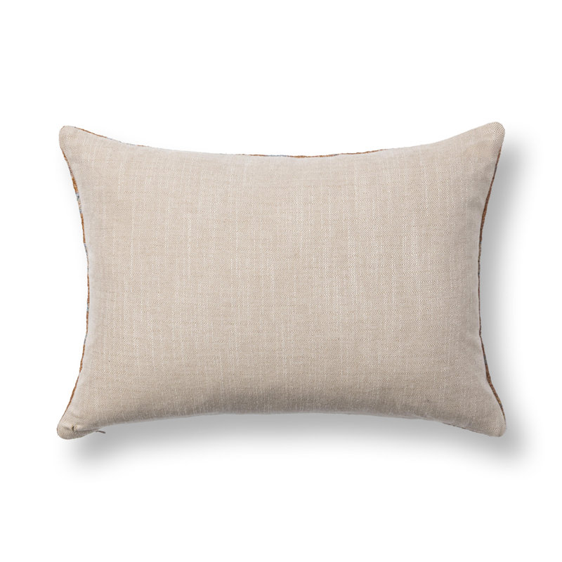 Bungalow Linen Floral Pillow Cover & Insert, Brown/Green Floral, Square 22"