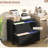 Black Home Office File Cabinet. 2 Drawers With Lock & Adjustable Hanging Bar For Letter/A4/Legal. Stylish, Functional Secure. Made Of Particleboard. 31.1" L X 15.7" W 28.3" H. 132 Lbs Capacity.