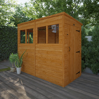 8x4w TigerFlex® Sunlit Pent Shed