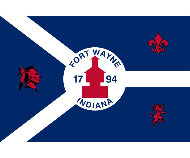 Fort Wayne, Indiana, H 12 po x l 18 po