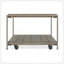 Ensemble de table basse et de table de bout en bois 3 pièces Corbeta, graphite vieilli