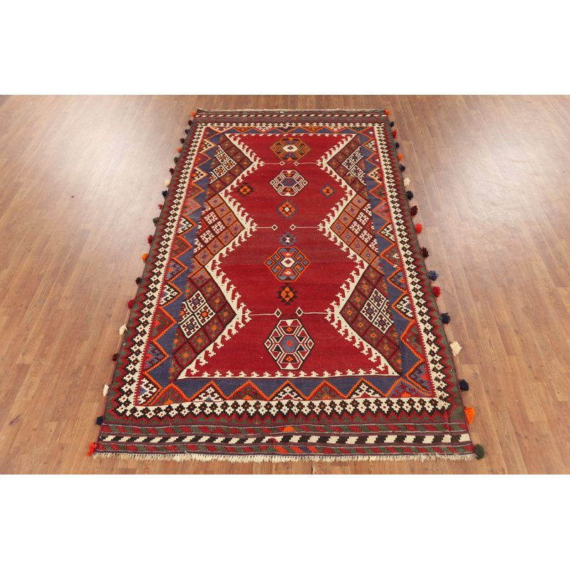 Tapis kilim à teinture végétale 6 x 10