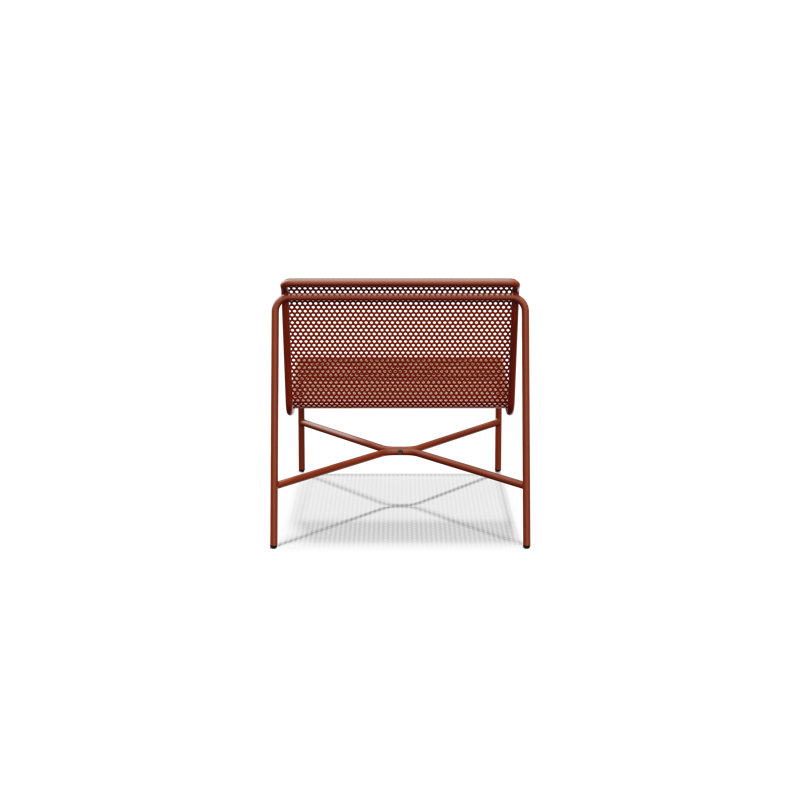 Perf Outdoor Lounge Chair, Rust